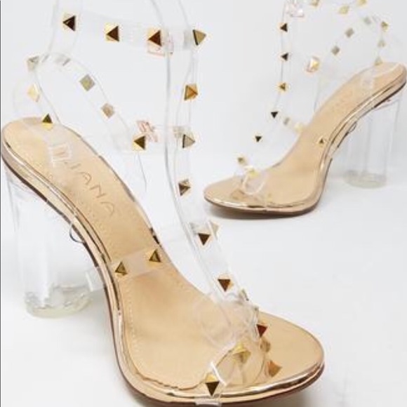 Brand new with box Rose gold heels - Picture 2 of 3